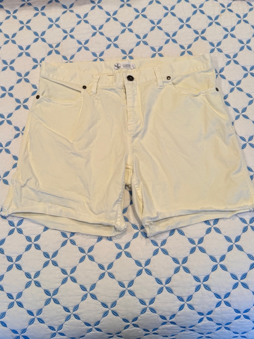 Carve Design Women’s cream colored super soft shorts